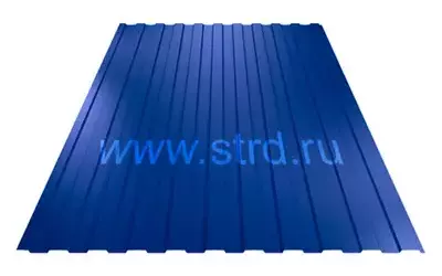 Профнастил C 8 0.7мм Полиэстер Россия RAL 5002 (синий) Металл Профиль