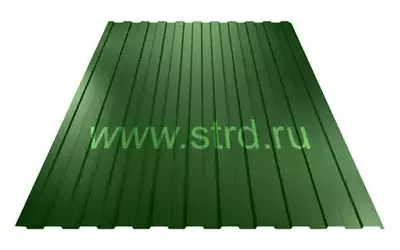 Профнастил C 8 0.7мм Полиэстер Россия RAL 6002 (зеленый) Металл Профиль