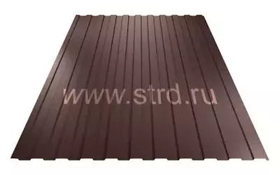 Профнастил C 8 0.7мм Полиэстер Россия RAL 8017 (коричневый) Металл Профиль