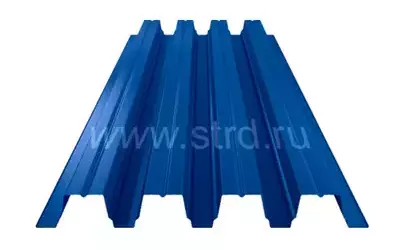 Профнастил Н 75 0.7мм Полиэстер Россия RAL 5005 (синий) Металл Профиль