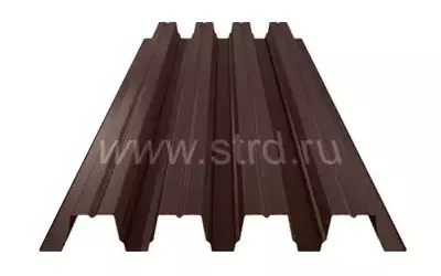 Профнастил Н 75 0.7мм Полиэстер Россия RAL 8017 (коричневый) Металл Профиль