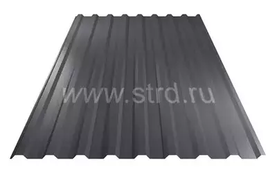Профнастил МП 20 0.3мм Полиэстер Россия RAL 7024 (серый) Металл Профиль