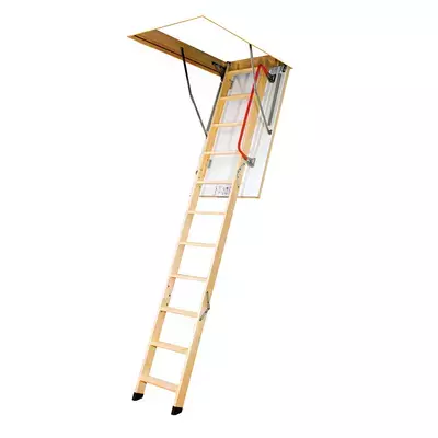 Лестница деревянная Fakro LWK Komfort складная 3-сегментная 120*60см 280см
