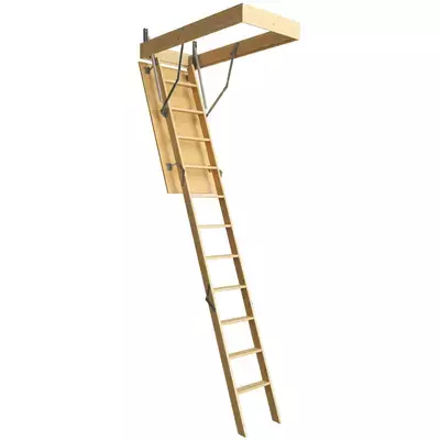 Лестница деревянная Docke Dacha складная 3-сегментная 120*60см 280см