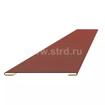Планка стыковочная простая 60мм 0.4мм Полиэстер 3м Металл Профиль