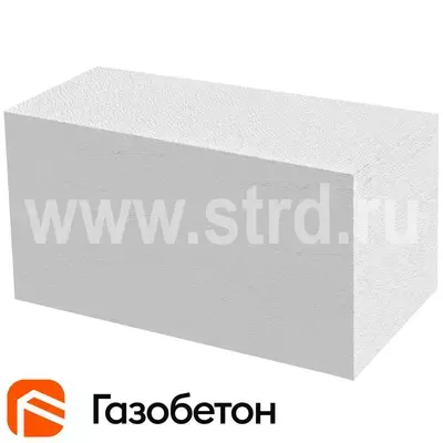 Блок газобетонный Газобетон СК стеновой 625*375*250 D400кг/м3 В2