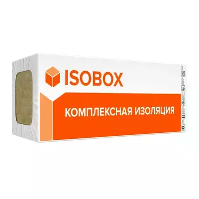 Утеплитель Isobox Инсайд 1200*600*50мм 8.64м2 0.432м3 минвата (базальт)
