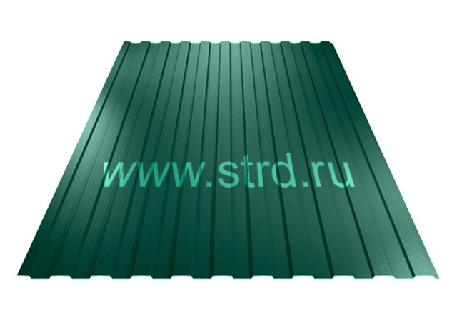 Профнастил C 8 0.45мм Полиэстер Россия RAL 6005 (зеленый) Металл Профиль