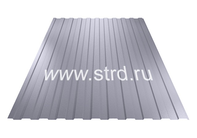 Профнастил МП 10 0.4мм Полиэстер Россия RAL 7004 (серый) Металл Профиль