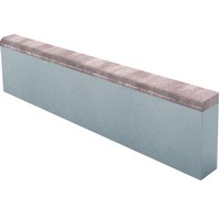 Бордюр тротуарный CMX21 Гранат верхний прокрас на белом / сером цементе основа - серый цемент 1000*200*80мм Лидер 40