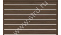 Ламель Texas лицевая 125 0.45мм Print Elite (Colority Print TwinColor) Choco Wood (коричневый) Grand Line