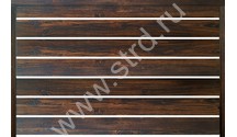 Ламель Texas лицевая 125 0.45мм Print Elite (Colority Print TwinColor) Chestnut Wood (коричневый) Grand Line