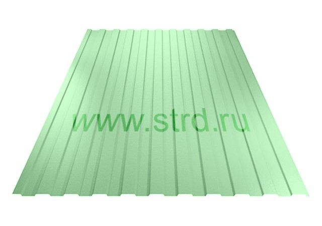 Профнастил C 8 0.45мм Полиэстер Россия RAL 6019 (зеленый) Металл Профиль