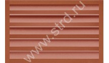 Ламель Milan gofr 0.5мм Satin matt TX RAL 8004 (кирпичный) Grand Line