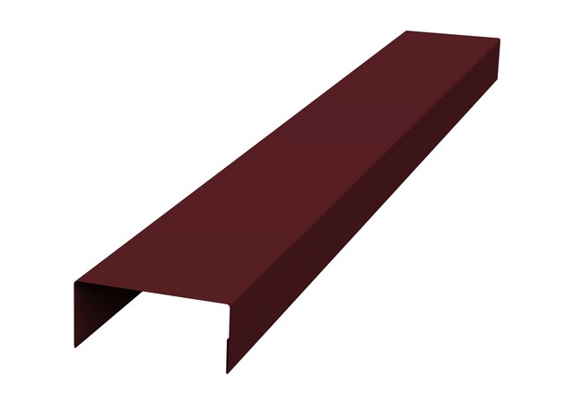 Крышка 65*40 0.45мм Полиэстер двусторонний RAL 3005 (вишневый) Grand Line